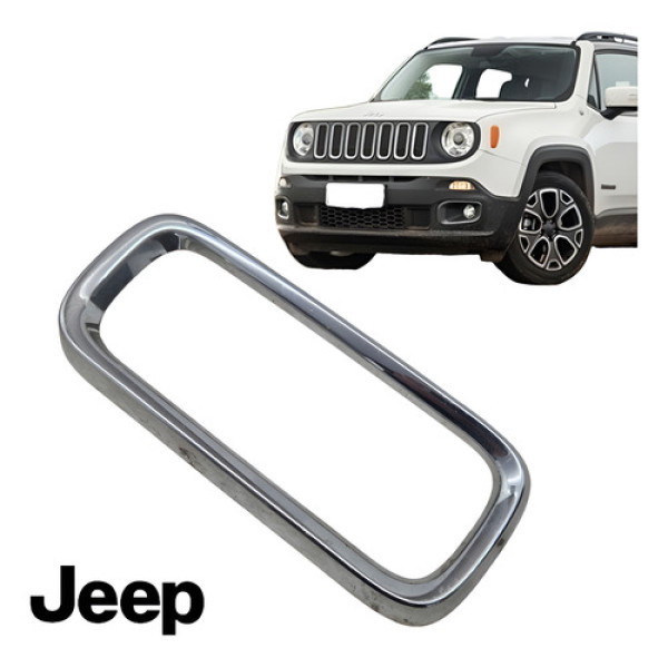 Friso Grade Dianteira Cromado Jeep Renegade 2016 A 2020 Orig