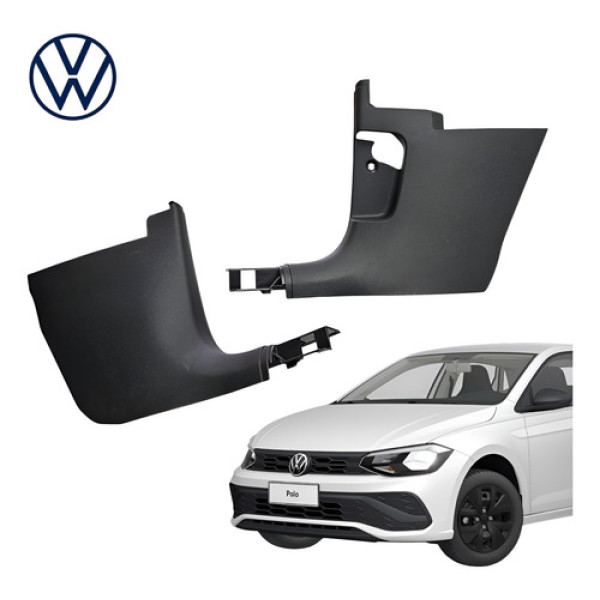 Par Soleira Dianteira Vw Polo Track Virtus 2023 A 2025 Orig Preto
