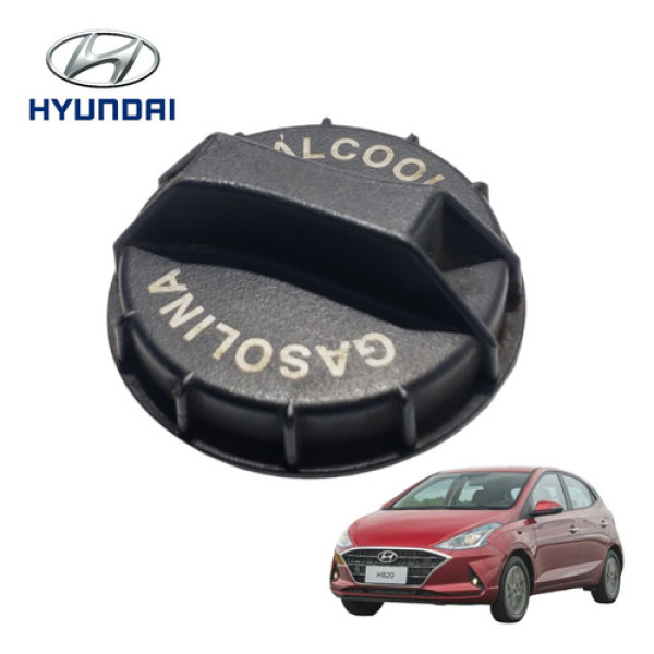 Tampa Tanque De Combustível Hyundai Hb20 Flex 2020 A 2022 2021 Preto