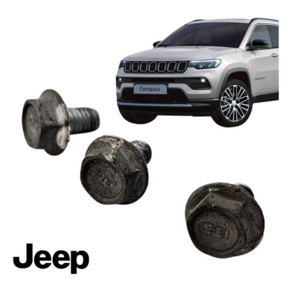 Kit 3 Parafusos Espelho Disco Traseiro Compass 2020 A 2023