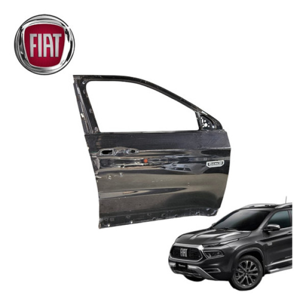 Porta Dianteira Direita Fiat Toro Ranch 2021 A 2023 Original Preto Direito Dianteira