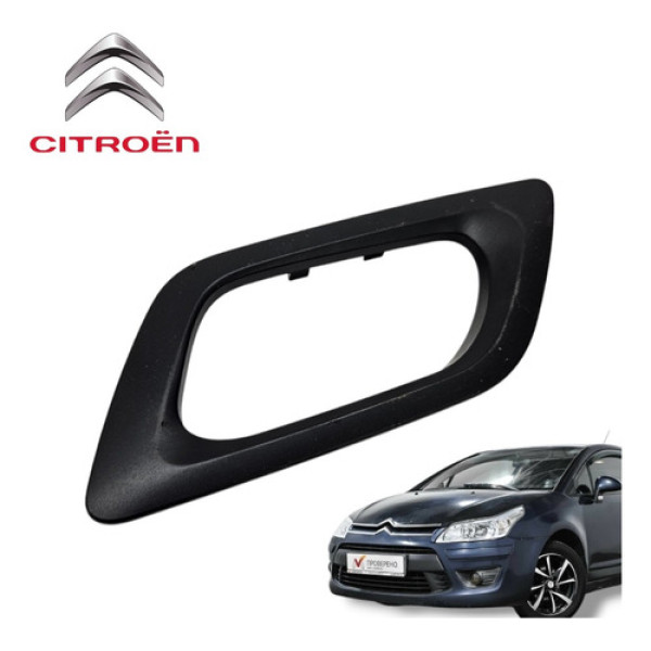 Moldura Maçaneta Interna Traseira Esquerda Citroën C4 2011 Preto Traseira