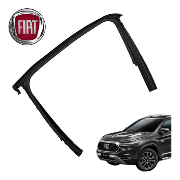 Borracha Canaleta Traseira Direita Fiat Toro Ranch 2022 Orig Preto