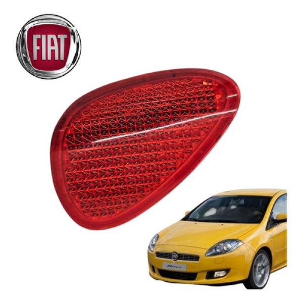 Refletor Olho Gato Porta Traseira Direito Bravo Tjet 2014 Vermelha