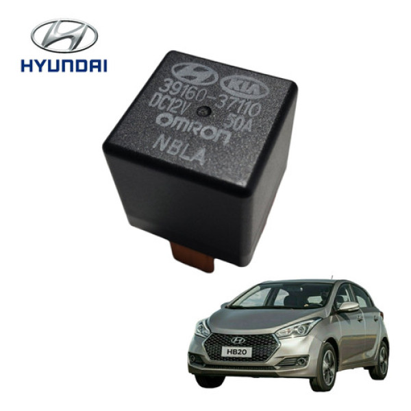 Relé Auxiliar 12v 50a Hyundai Hb20s Hb20 2015 A 2019 