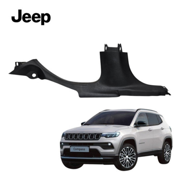 Soleira Porta Dianteira Esquerda Jeep Compass 2020 A 2023 Preto