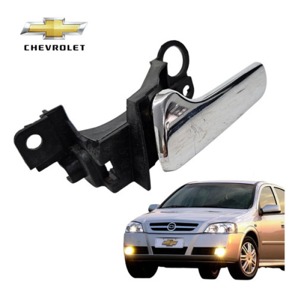 Maçaneta Interna Porta Traseira Esquerda Astra 2003 A 2011 - Prata - Traseira