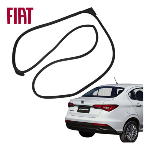 Borracha Porta Traseira Esquerda Fiat Cronos 2018 A 2022 Preto