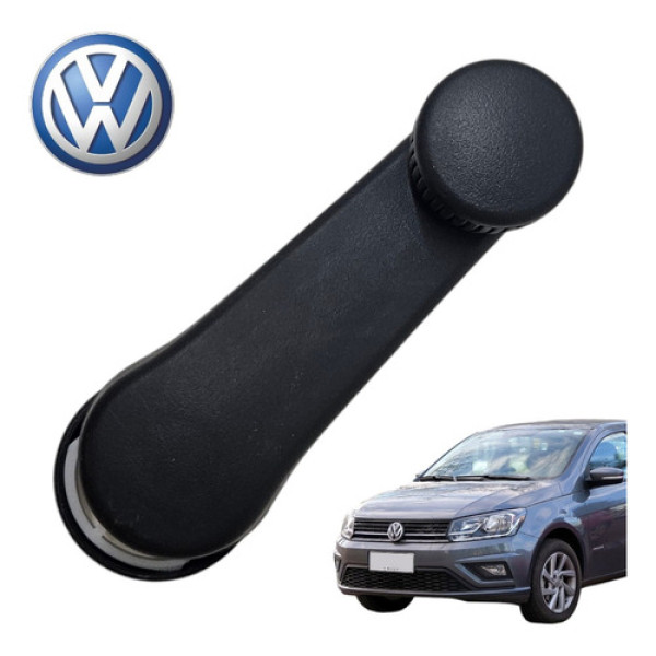 Manivela Alavanca Vidro Manual Vw Gol Voyage 1.0 G7 G8 2020 Preto