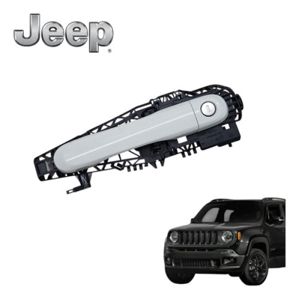 Maçaneta Externa Dianteira Esquerda Jeep Renegade Flex 2020 Branco Dianteira