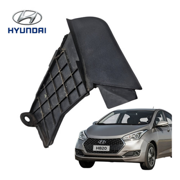 Acabamento Churrasqueira Esquerdo Hyundai Hb20 2020 A 2022 Preto