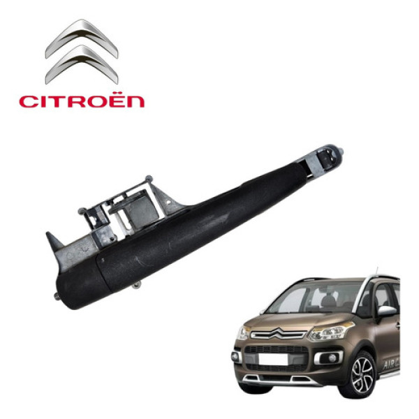 Maçaneta Externa Traseira Direita Citroën Aircross Glx 2011 Preto Traseira