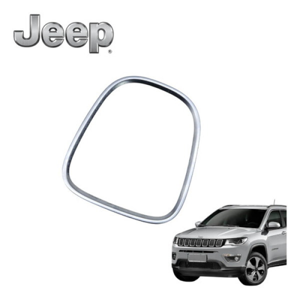 Moldura Trambulador Jeep Compass 2.0 Limited 4x4 Diesel 2018 Preto