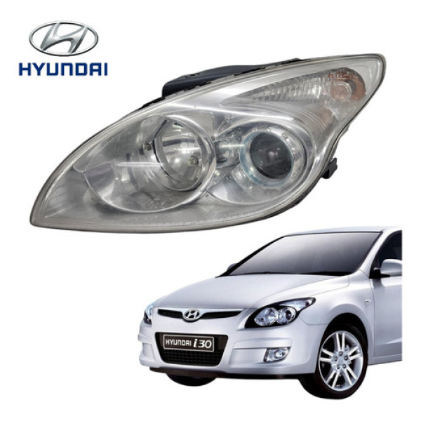 Farol Lado Esquerdo Hyundai I30 2009 A 2013 Com Detalhe Esquerdo/motorista