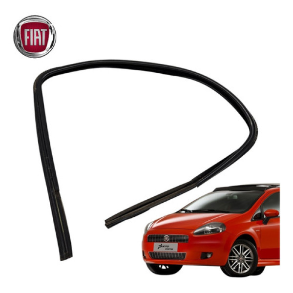 Borracha Vedação Porta Dianteira Esquerda Fiat Punto 2008  Preto