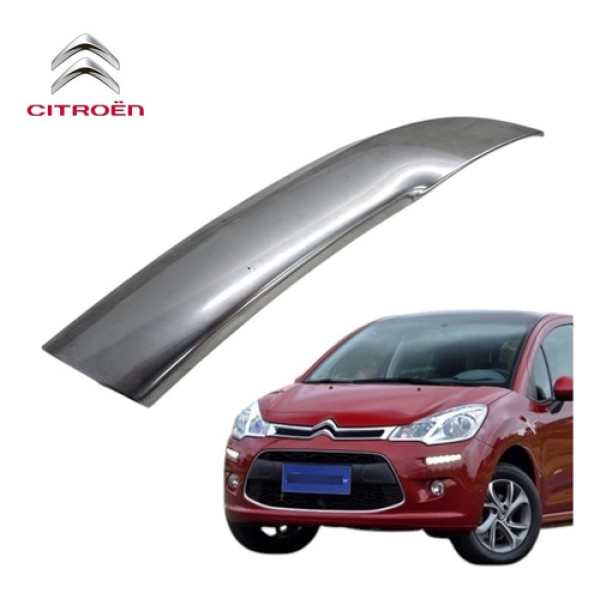 Friso Aplique Puxador Porta Traseira Esquerda C3 2013 A 2018 Cromado