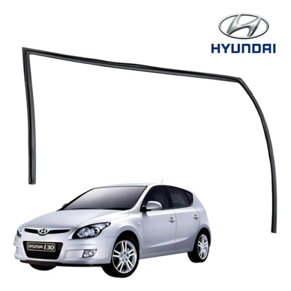 Borracha Canaleta Porta Dianteira Esquerda I30 2009 A 2013 Preta