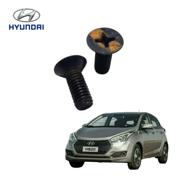 Par Parafusos Fixação Disco Freio Hyundai Hb20s 2015 A 2019