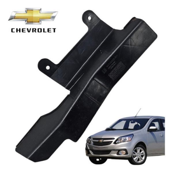Suporte Maçaneta Traseira Esquerda Chevrolet Agile Ltz 2015 Preto Traseira