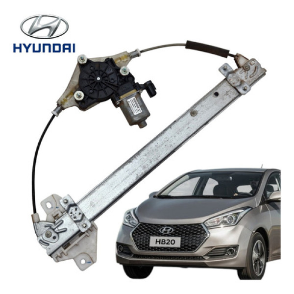 Maquina Vidro Elétrico Traseiro Esquerdo Hb20 2013 A 2019 