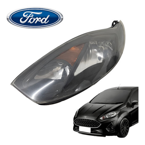 Farol Esquerdo Ford Fiesta 1.0 Hatch 2008 A 2012 Original - Esquerdo/motorista