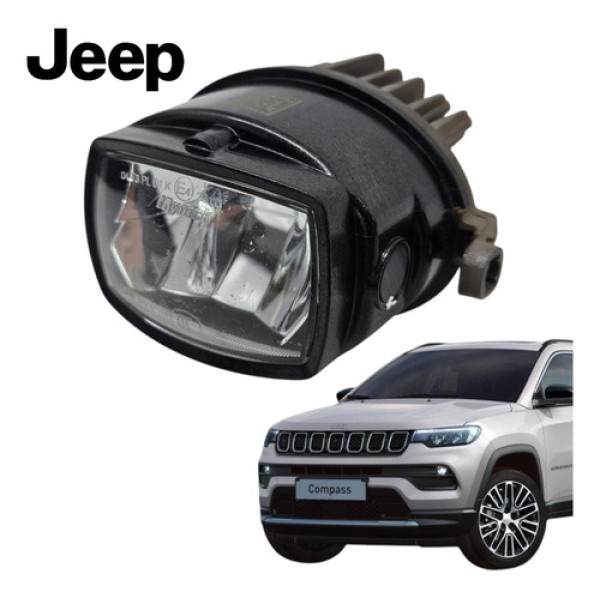Farol Milha Led Jeep Compass 2020 A 2023 Original Com Reator Translúcida