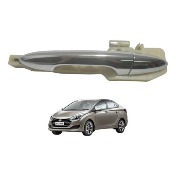 Maçaneta Externa Porta Traseira Esquerda Hb20s Cromada