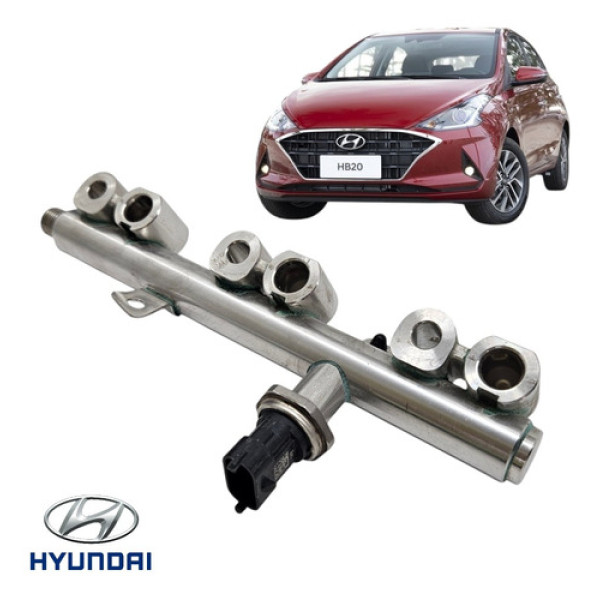 Flauta Bico Injetor Sensor Pressão Hb20 1.0 Turbo Tgdi 2022