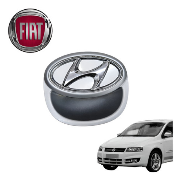 Maçaneta Emblema Tampa Traseira Hyundai I30 2.0 Gls 2009 Ori Cromado Traseira