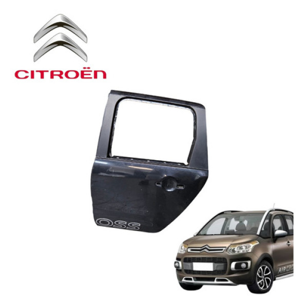Porta Traseira Esquerda Citroën Aircross 1.6 Glx 2011 A 2015 Traseira Esquerdo Preto