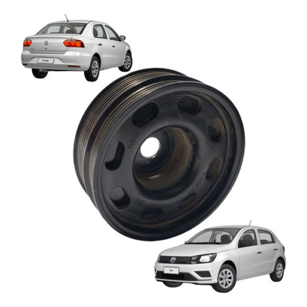 Polia Virabrequim Volkswagen Voyage Gol 1.0 3cc 12v 2023