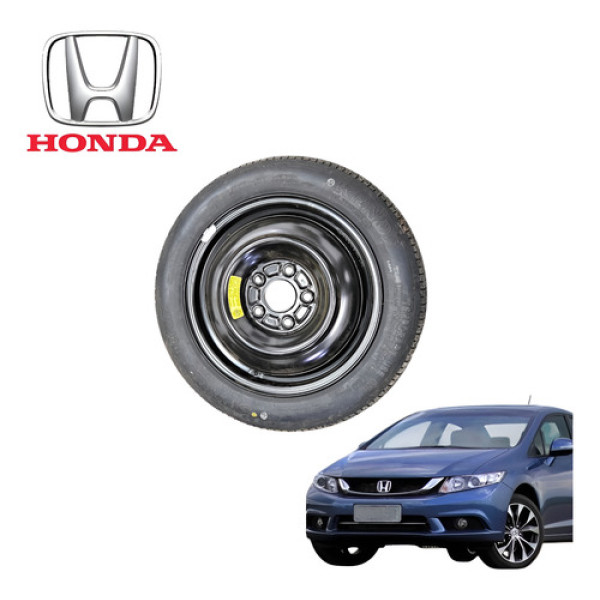 Pneu Roda Estepe Aro 15 Honda Civic 2.0 G9 Exr 2013 A 2016 - T