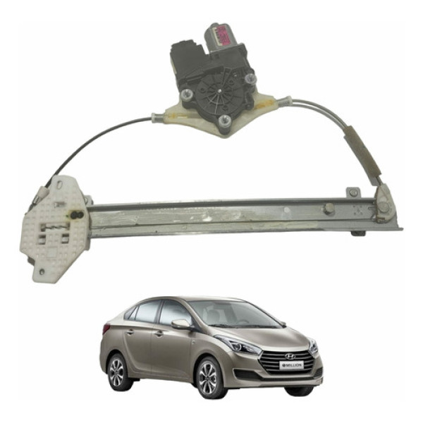 Máquina Vidro Traseiro Direito Com Motor Hb20s