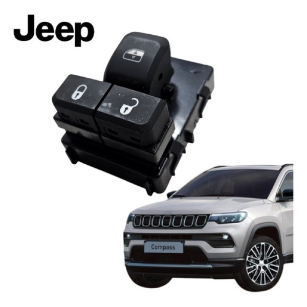 Botão Vidro Elétrico Dianteiro Direito Compass 2018 A 2019