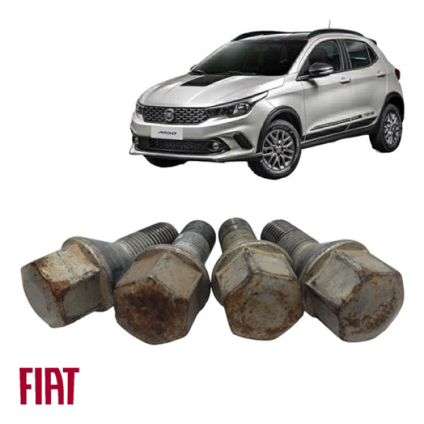 Jogo De Parafusos De Roda Kit 4 Unidades Fiat Argo Trekking 