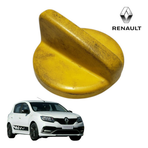 Tampa Óleo Motor Renault Sandero Rs 2.0 16v 2016 A 2018 Orig Amarelo