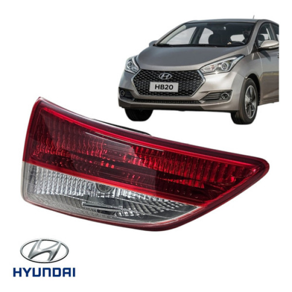 Lanterna Tampa Traseira Direita Hyundai Hb20 2012 A 2015 Direito/passageiro Vermelha