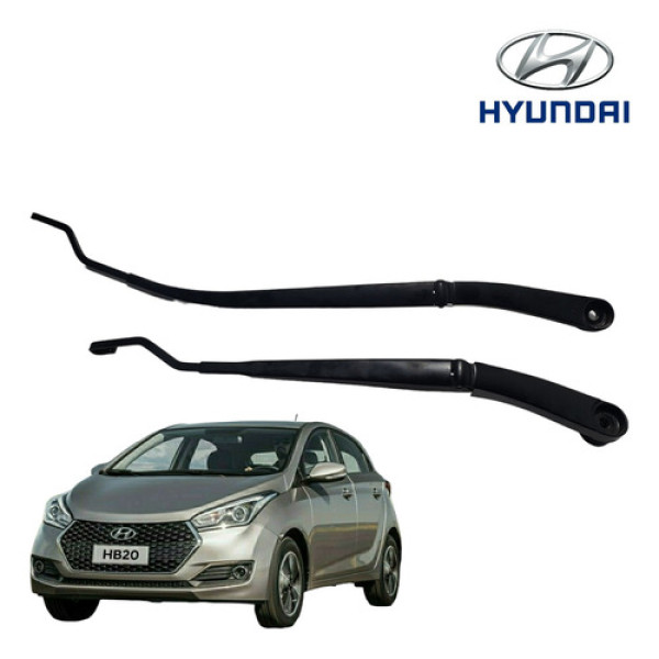 Par Haste Braço Limpador Parabrisa Dianteiro Hyundai Hb20  Direito
