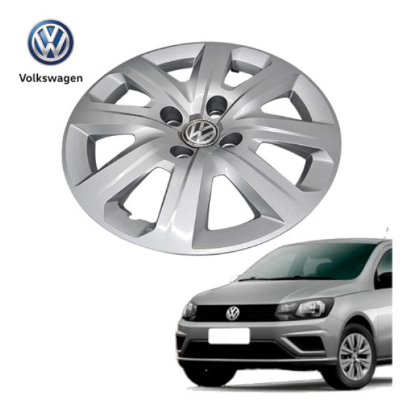 Calota Aro 14 Volkswagen Gol Original 2013 A 2022  Prata