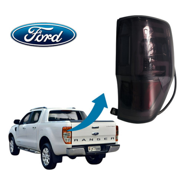 Lanterna Led Lado Direito Ford Ranger 2018 Com Detalhe Direito/passageiro