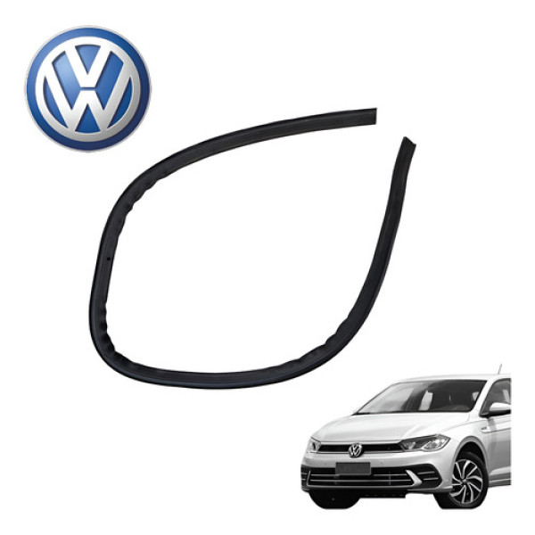 Borracha Vedação Traseira Direita Vw Polo 1.0 Track 2025 Ori Preto