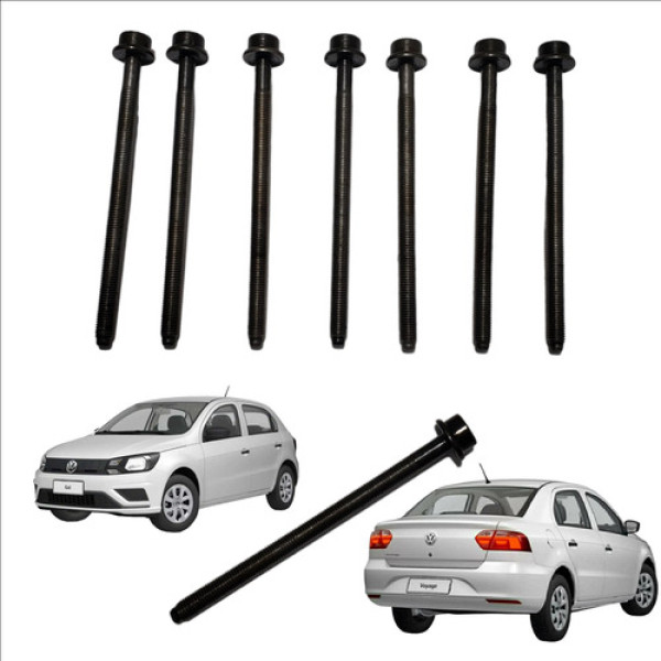 Jogo De Parafusos De Cabeçote Volkswagen Voyage Gol 1.0 3cc 