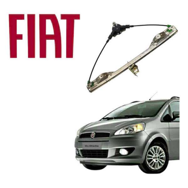 Máquina Vidro Manual Traseira Direita Idea Attractive 2012