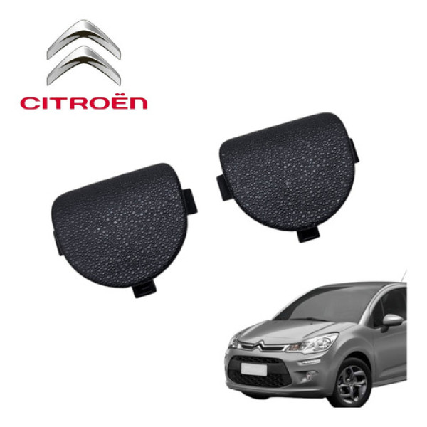 Par Acabamento Forro Tampa Traseira Citroën C3 2012 A 2016