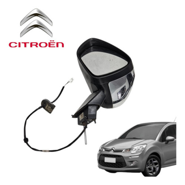 Retrovisor Elétrico Esquerdo Citroën C3 2012 A 2016 Original