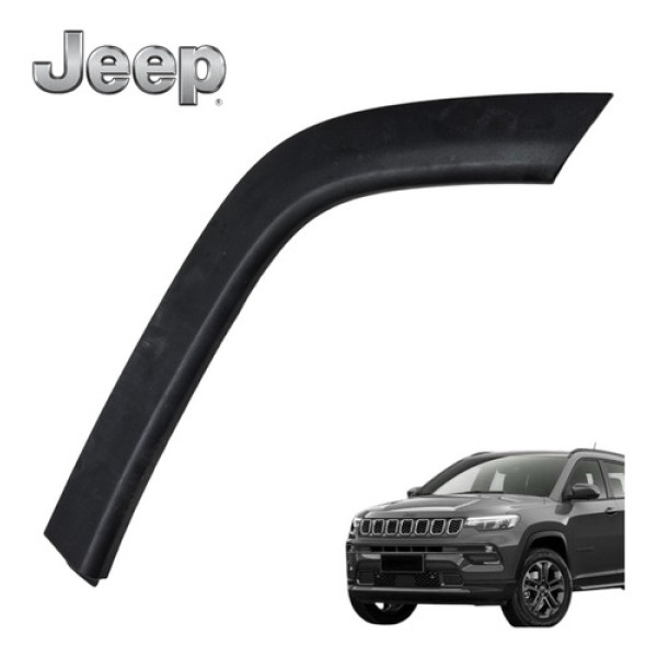 Moldura Paralama Traseiro Esquerdo Jeep Compass 2022 Orig Preto