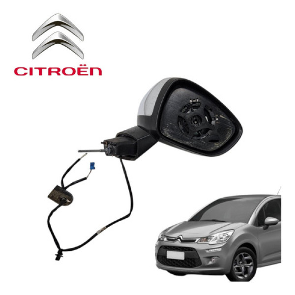 Retrovisor Elétrico Direito Citroën C3 Exclusive 2012 A 2016