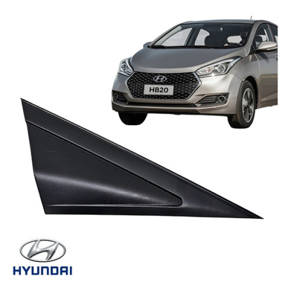 Acabamento Moldura Retrovisor Direito Hb20 2012 A 2019 Orig Preto