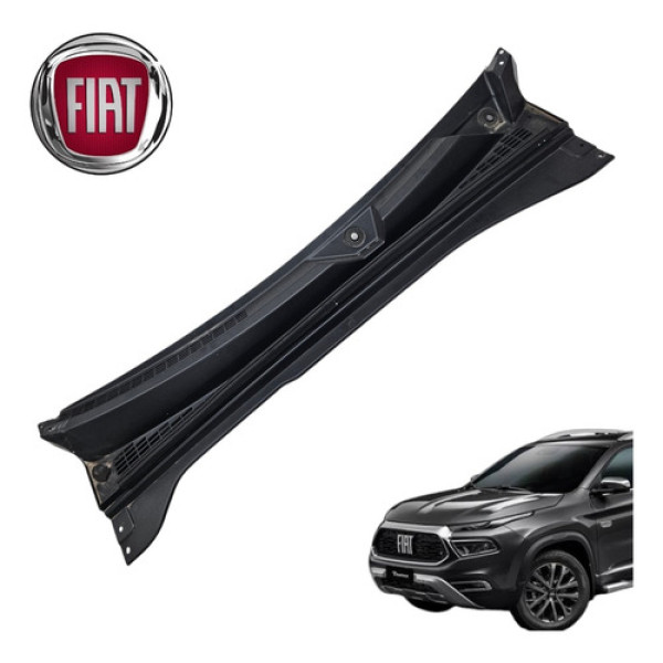 Grade Churrasqueira Parabrisa Fiat Toro 4x4 Ranch 2022 Origi Preto