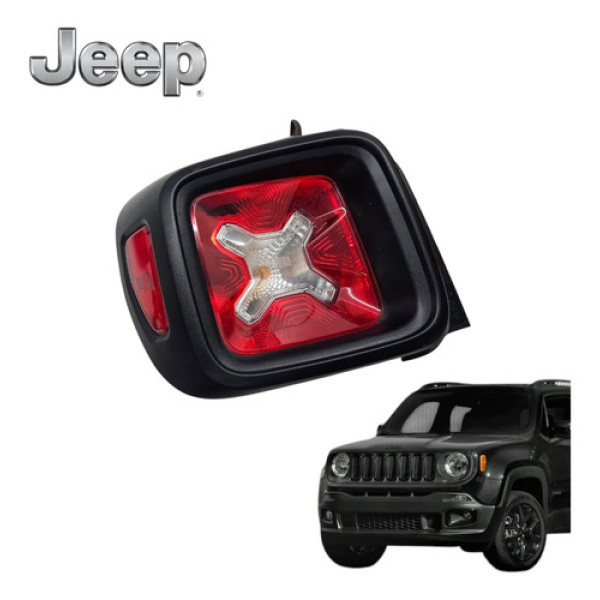 Lanterna Traseira Esquerda Jeep Renegade 1.8 Longitude 2018 Esquerdo/motorista Vermelha